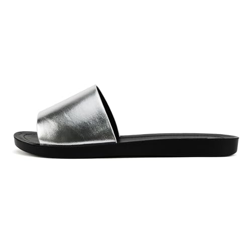 Image of Soda Shoes Efron-S Women Flip Flops Basic Plain Slippers Slip On Sandals Slides Casual Peep Toe Beach