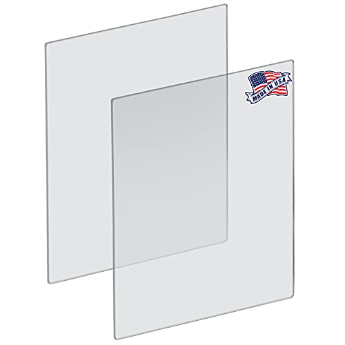 Image of Azar Displays 179640 Clear Acrylic Plexiglass Sheet Cut to Size, Quality 3 /16 inch Thick Acrylic, Transparent Plastic Board, Size: 30 inch x 40 inch Perspex Plastic Panel, DIY, Crafts, 2-Pack