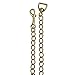 Schneiders Heavy Duty Chain 30 Solid Brass | Ideal for Horse Training | Solid Brass Resist Rust | Hand Welded Links | Adds Control and Leverage | Versatile Use in Stable