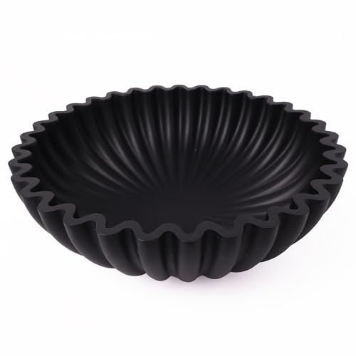 BEYLAB Deko schale Handgefertigte Rüschenschale Antike Jakobsmuschelschale Obstschale...