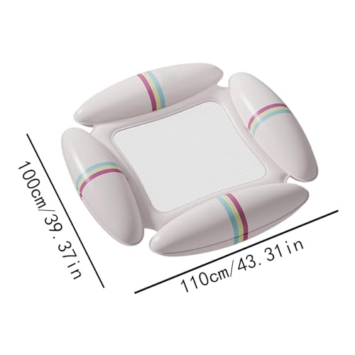 Flotteur de piscine relaxant contre le mal de nuque en structure gonflable PVC
