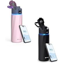 Boost 24 Oz Smart Water Bottle Pink + Boost 24 Oz Bottle Black Bundle