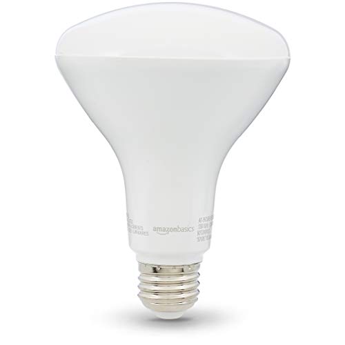 Image of Amazon Basics BR30 LED Light Bulb, 65W Equivalent, 11W Energy Efficient, E26 Standard Base, Daylight White 5000K, Dimmable, 10,000 Hour Lifetime, 16-Pack