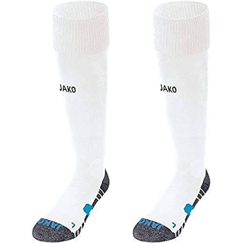 JAKO Unisex_Adult Premium Socks, White, 2 (31-34)