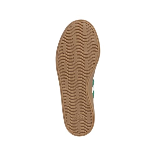 adidas Women's VL 3.0 Sneaker, White/Court Green/Bliss Pink, 5.54