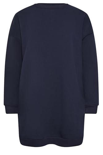 Yours Curve Navy Sweatshirt Dress - Women's - Plus Size Curve