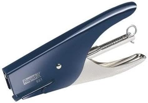 Rapid Supreme S51 Stapling Pliers, 15 Sheet Capacity, Uses No. 21 Staples, Ergonomic Design, Metal, Dark Blue, 10538707
