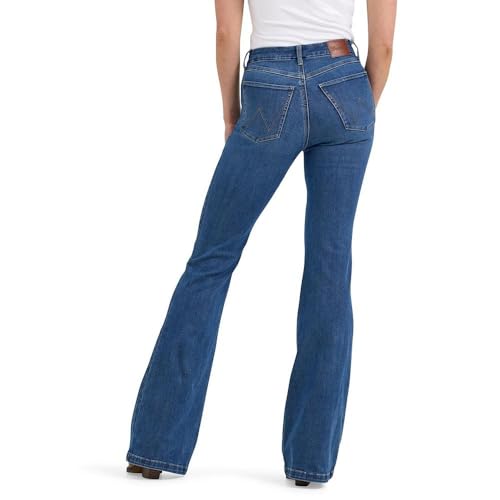 Wrangler Women's Be Spoke Elsie High Rise Flare Jeans