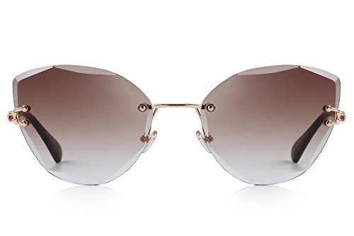 Women Fashion Sunglasses Ladies Trending Rimless Frame Sunglasses2