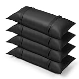 Evekea Umbrella Base Weights Fillable Sandbags, 4 Packs Sand Bags for Weight, Outdoor Weatherproof Heavy Duty Weight Sandbag for Furniture Umbrella Stand Garden Cantilevers Poolside Accessories
