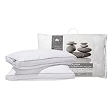 Box Edge Construction: 2” gusseted edge provides an even sleeping surface for improved support and neck alignment 300 Thread Count: Prevents fill from escaping 100% Cotton: Fine cotton allows the fill to breathe Gel Microfiber: Down-like luxury and b...