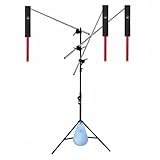 FytStycale Badminton-Selbsttrainingsgerät Haltungskorrektur Badminton-Solotrainer höhenverstellbar Schlagsport-Trainingshilfe für Kinder, Zuhause, Garten, Indoor, 3-Spieler Dualmodus