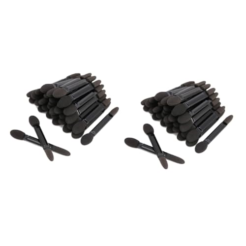 FOMIYES 2sets Double-headed Eye Shadow Applicator Sponge Brush Set Makeup Brushes for Women Sturdy Lightweight Travel-friendly Eyeshadow Sponge 50pcs*2