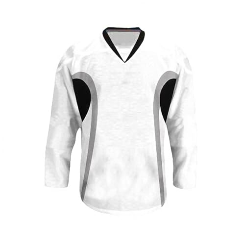 Troy TJ-280 Hockey Jerseys Senior Medium (White/Black/Grey)