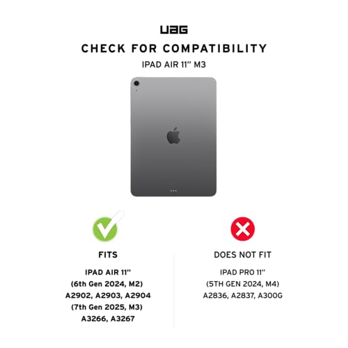 Image of Urban Armor Gear UAG iPad Air 11 inch Case, Metropolis SE Rugged Protection Case Designed for iPad Air 11 inch (6th /7th Gen, M2 (2024) /M3 (2025) Also Fits Air 10.9 inch 5th Gen (Adjustable Stand & Pencil Holder