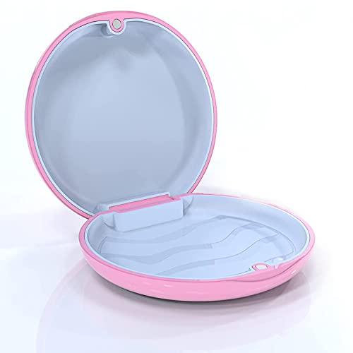 ARGOMAX Caja para aparatos de ortodoncia, Caja para Carril (también para férula de mordida, Carril de Rodillo), 1 Unidad KFO (Rosa).