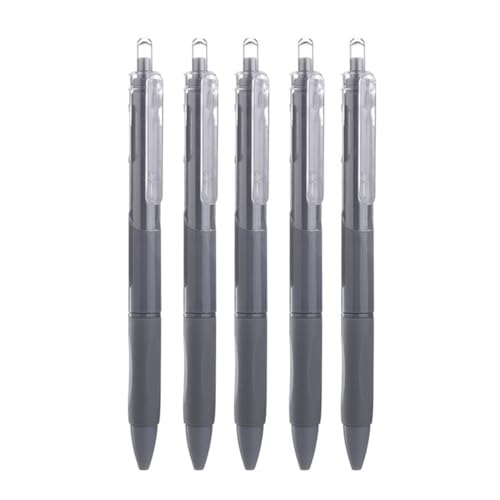 Bolígrafos de gel retráctiles Muloo 5 piezas 0.5 mm negro miniatura 5