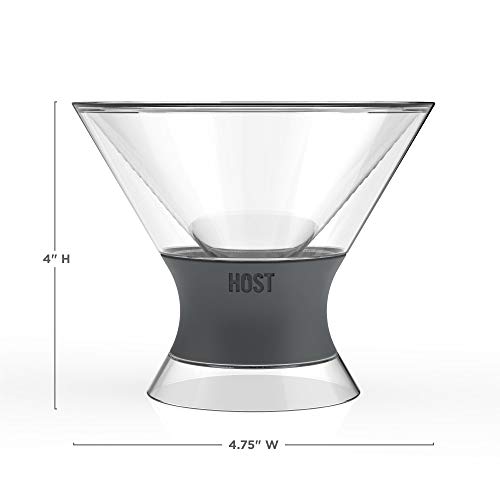 image for HOST Freeze Insulated Martini Cooling Cups Freezer Gel Chiller Double 