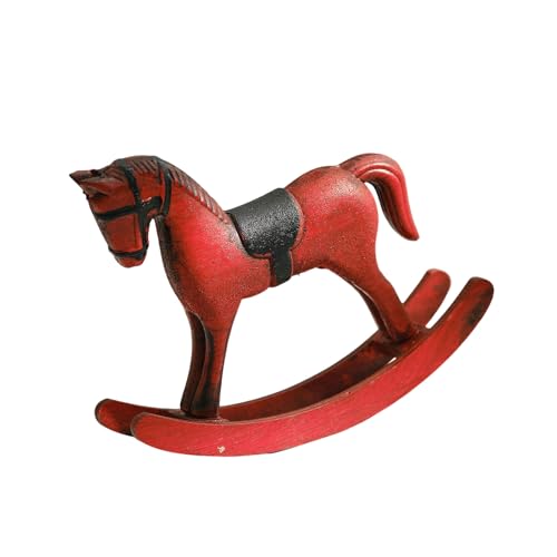 PLCPDM Sculpture de Cheval à Bascule en Bois Minimaliste, décor de pièce Artistique pour bibliothèque, Table Basse, Ornement de Conception Nordique,...