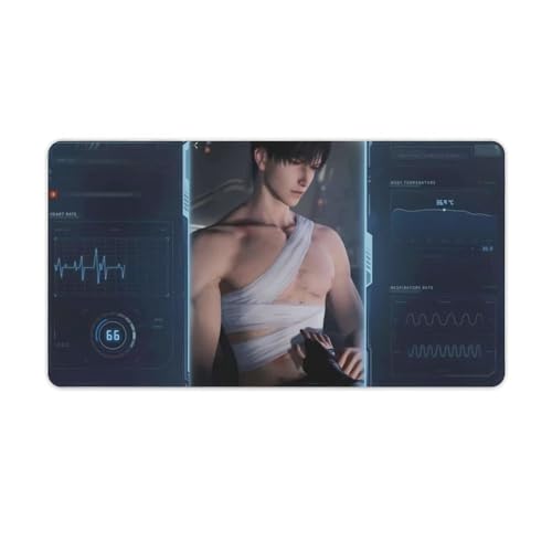 恋と深空 レイ 黎深 マウスパッド ゴム製 防水材質 滑り止め 耐久性良い 薄型 ゲーミング用 オフィス用 手首クッション 萌えグッズ かわいい ゲームキャラクター