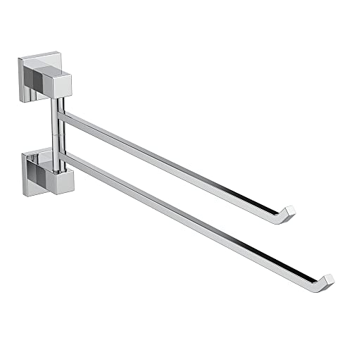 Porte serviette Ideal Standard IOM Square chic double barre chromée - 2