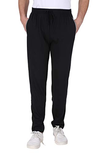 Image of Neo Garments Men's Cotton Solid Regular Fit Trackpants /Jogger /Trouser with Side Pockets