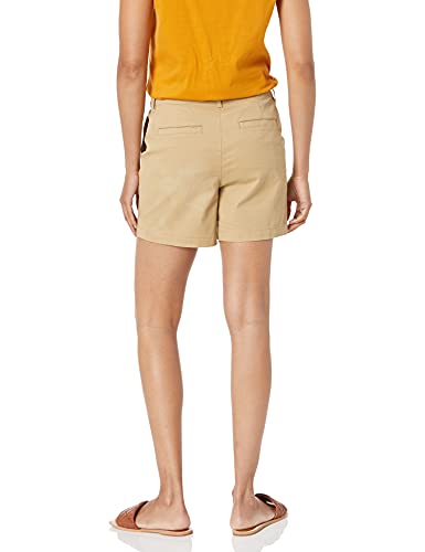 image for Amazon Essentials Women's Mid-Rise Slim-Fit 5 Inch Inseam Khaki Short 