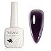 TUTUYU Plum Black Gel Nail Polish​, Midnight Dark Purple to Black Color Gel Polish for All Seasion, Sheer Jelly Dark Color Gel for Night Events/Office Elegance - T10