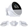 QUIDDITY Echo Spot Wall Mount, ABS Echo Spot Stand Amazon New-est Model Holder with Built-in Wire Organizer, Smart Alarm Clock Shelf, Great for Nightstands, Offices and Kitchens(White)