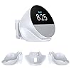 QUIDDITY Echo Spot Wall Mount, ABS Echo Spot Stand Amazon New-est Model Holder with Built-in Wire Organizer, Smart Alarm Clock Shelf, Great for Nightstands, Offices and Kitchens(White)