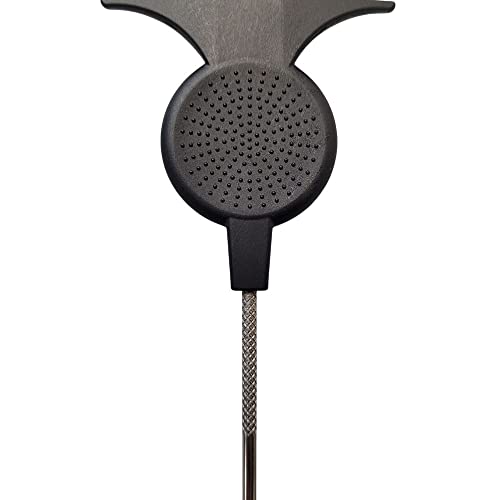 Peine Carbono Triple Amenaza Rat Tail 28 cm Negro miniatura 3