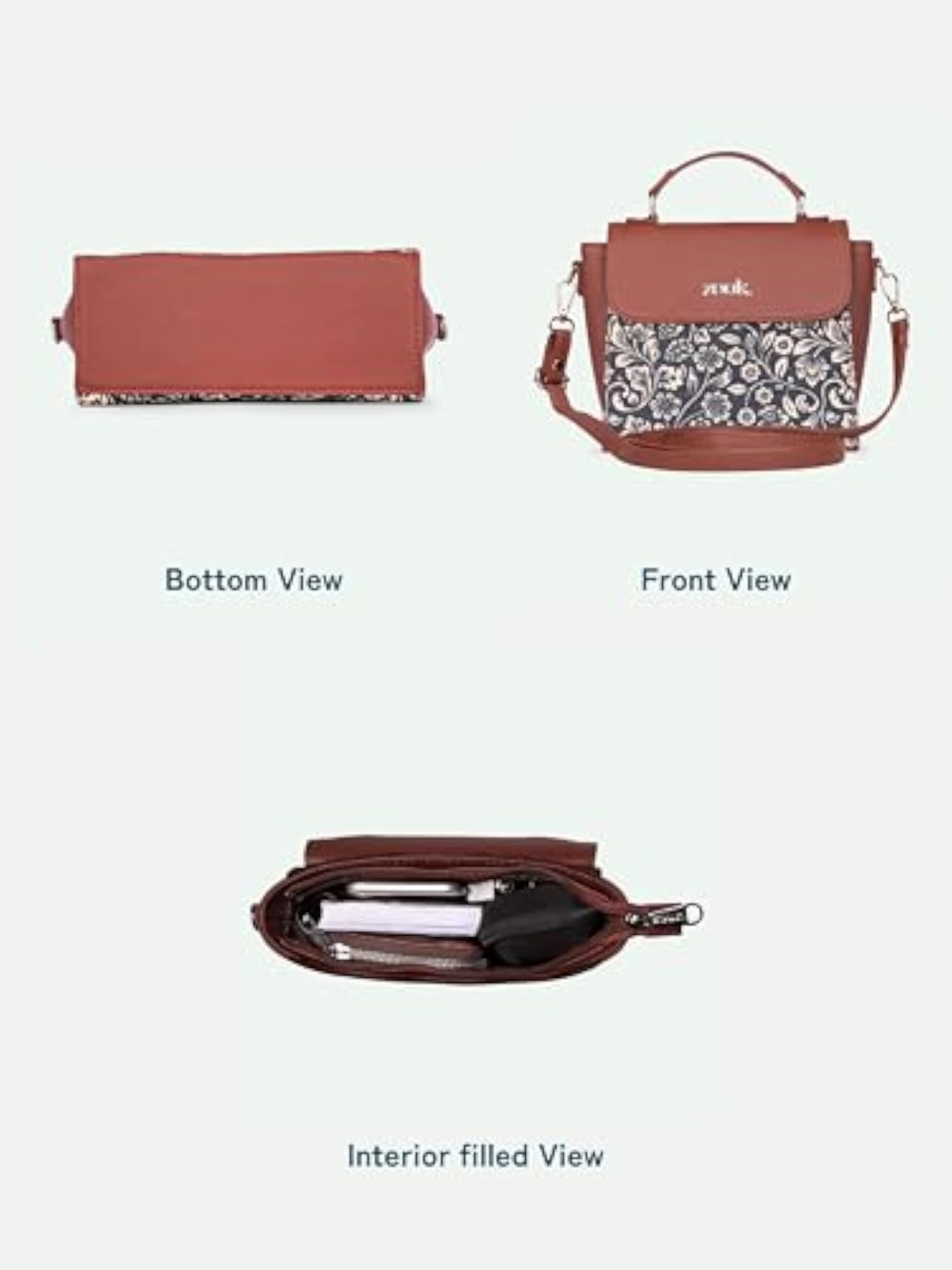 Statement Sling Bag with Handle for Women
