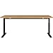 Produktbild Certeo Germania Schreibtisch 4253-582 GW-Profi, in Grandson-Eiche-Nb./Schwarz, me. höheneinstellbar, 180 x 80 x 80 cm (BxHxT)