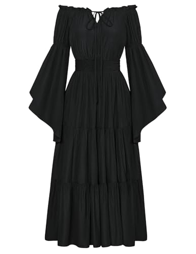 SCARLET DARKNESS Womens Black Gothic Steampunk Dress Vintage