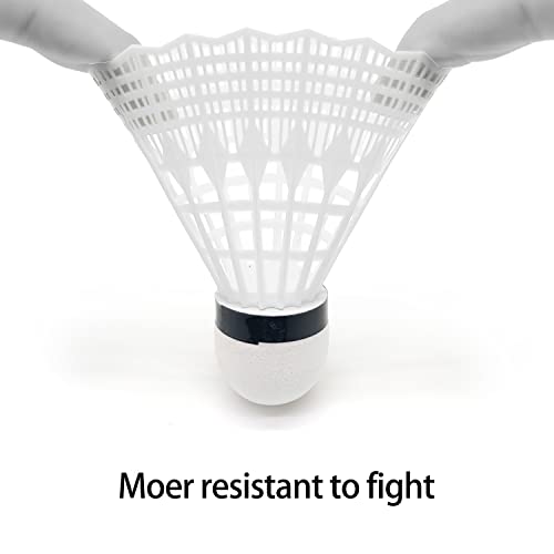 Taktzeit Badminton Birdies 12-Pack Nylon Badminton Shuttlecocks Birdies For Badminton Amateur Training And Backyard Family Game (White) #TOP3