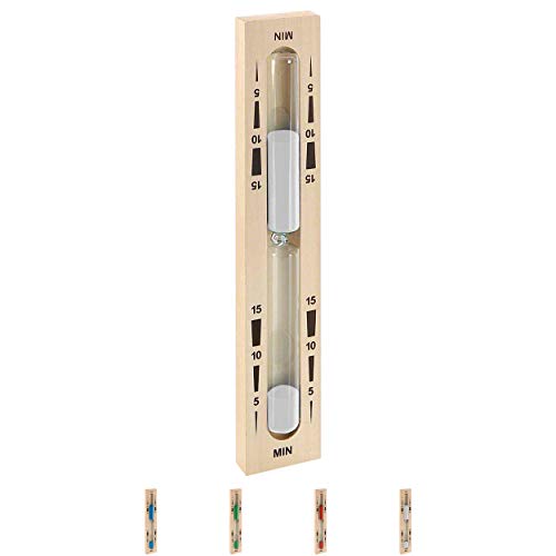 Sauna-Sanduhr aus Holz, Sauna Uhr, Saunazubehör, Zeitanzeige, Eieruhr, Saunauhr