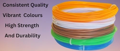 Image of NFIL3D Premium HS PLA+ Random Colour 3D Pen Filament | Compatible with All 3D Pens | 1.75mm | Pack of 1 (5 Meter) 40Gm Nett Weight