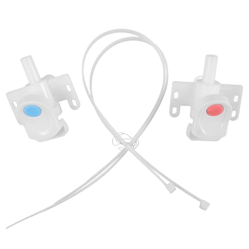 WOONEKY Grifo para Dispensador de Bebidas de Plástico Repuesto Botón Pulsador Colores Rojo y Azul Compatible Enfriadores y Purificadores de Agua Accesorio para Uso Doméstico y Oficina