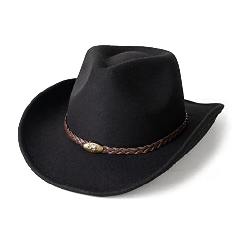 Image of Men & Women Classic Wide Brim Western Cowboy Cowgirl Hat