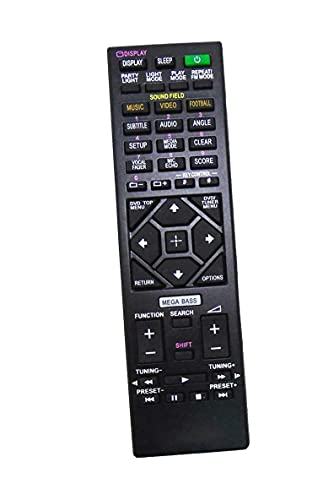 Replaced Remote Control Compatible for Sony SHAKE-X70D SHAKEX10D MHC-GT4D MHCV44D HCD-SHAKEX30 HCDSHAKEX10 SS-GT4DB SAWGT4D SS-SHAKEX70 Home Audio System