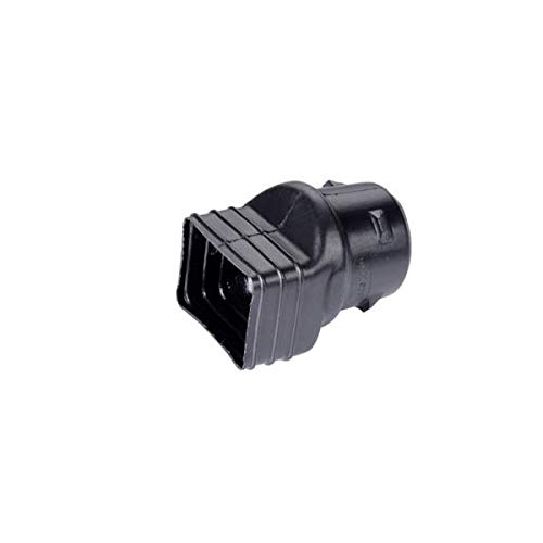 Adaptateur Cylindrique noir PVC diam 100