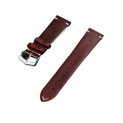 [���X] ���U�[�u���X���b�g�E�H�b�`�o���h 18mm 20mm 22mm 24mm �X�g���b�v �J�[�t�X�L�� ���X�g�x���g ���j�o�[�T�������p�E�H�b�`�o���h ���v�o���h(Red Brown,18mm)