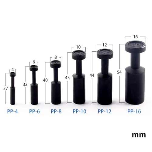 Conectores neumáticos PP-6 rápidos de 6mm para tubos de aire 4
