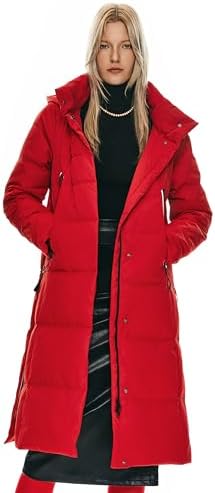 Orolay Women's Thickened Long Down Jacket Winter Down Coat Hooded...