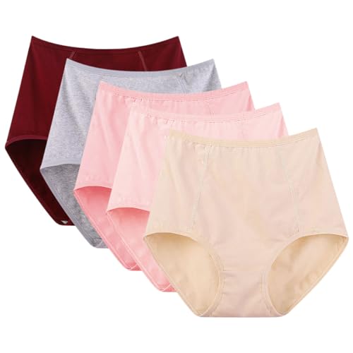 Culotte femme coton taille haute slips respirants shorty lot 5