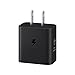 Samsung 25W Wall Charger Power Adapter, Cable Not Included, Super Fast Charging, Compact Design, Energy Efficient, Compatible with Galaxy and USB Type C Devices, Black