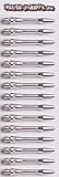 THOR-DARTS 15 Premium Dartpfeil Schäfte Markenqualität Aluminium Nylon PVC Plaste Alloy Shafts (35mm Aluminium Silber / 35mm Alloy Silver, 15 Stück / 15pcs)