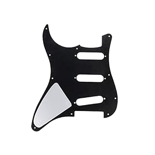 sourcing map Pickguard pour guitare électrique ST SQ à 3 bobines, noir - Les Beatles, Paul McCartney, John Lennon, RIngo Starr, George Harrison sourcing map Pickguard pour guitare électrique ST SQ à 3 bobines, noir – Image 3