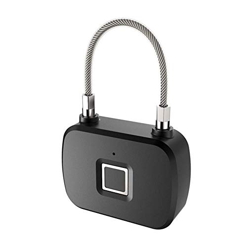 Preisvergleich Produktbild Fingerabdruck-Vorhängeschloss, Travel Smart-Biometric Keyless Fingerabdruck Sperre IP66 Wasserdicht, Für Haustür, Turnhalle, Rucksack, Fahrrad, Büro