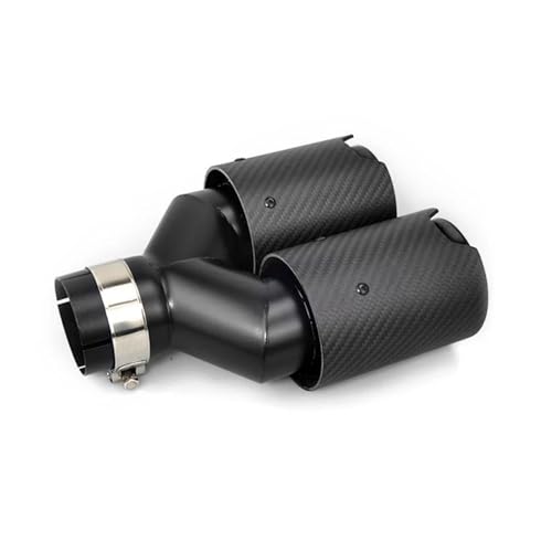 Tuyau d'échappement BMW Sporty en carbone noir mat 60-93mm
